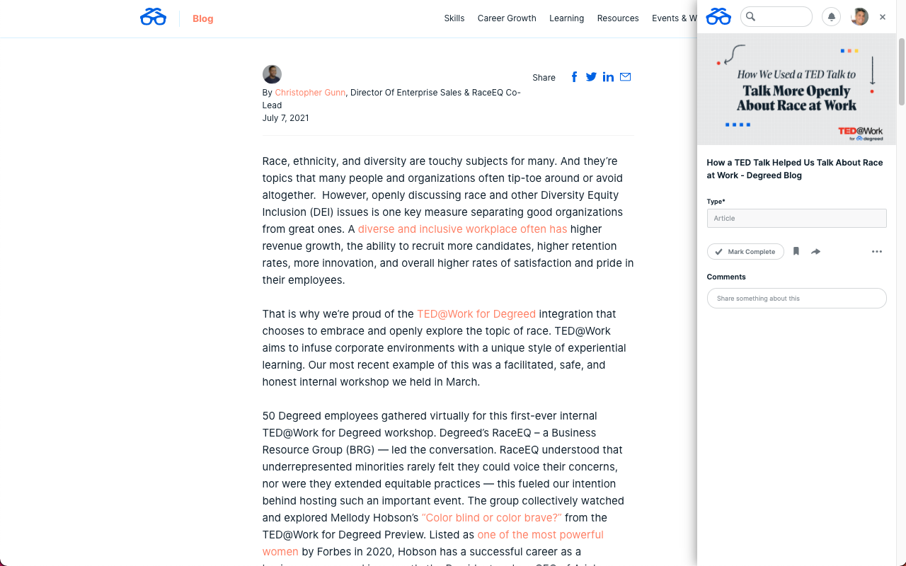 Degreed Extension截图2