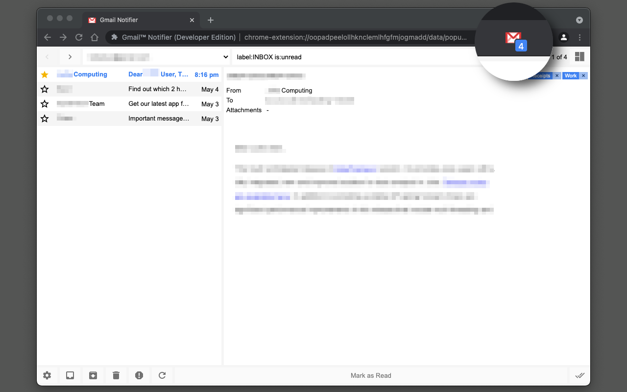 Gmail™ Notifier (Developer Edition)截图2