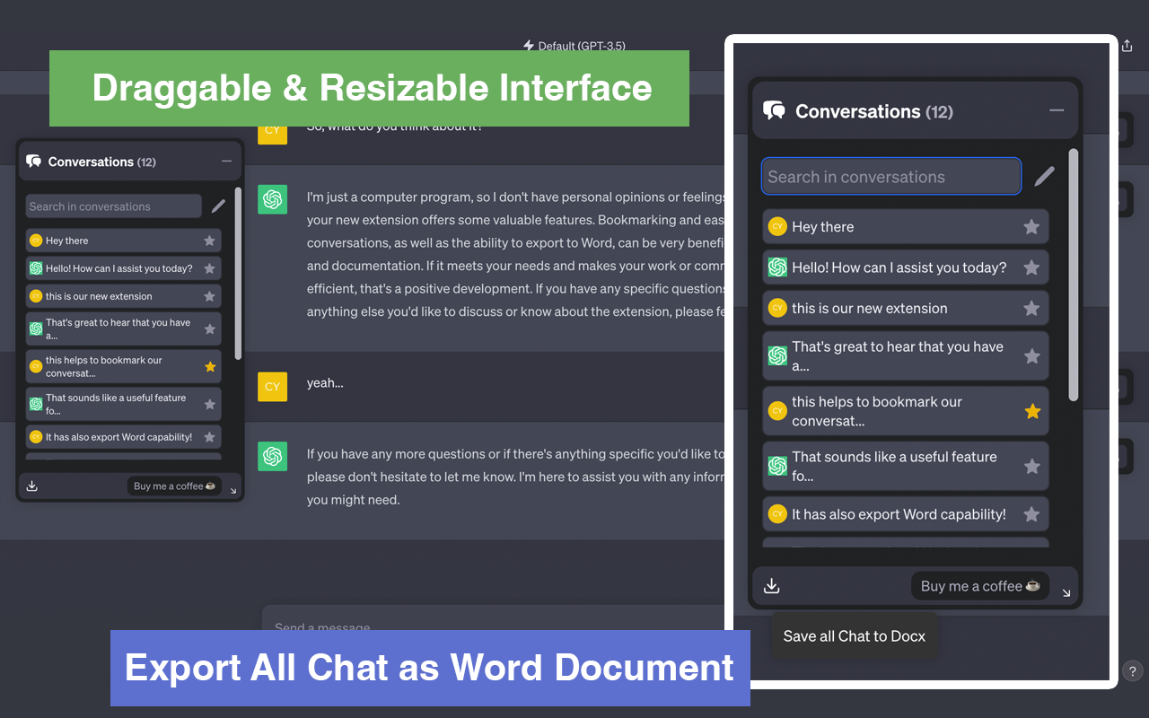 ChatGPT Conversation Manager截图2
