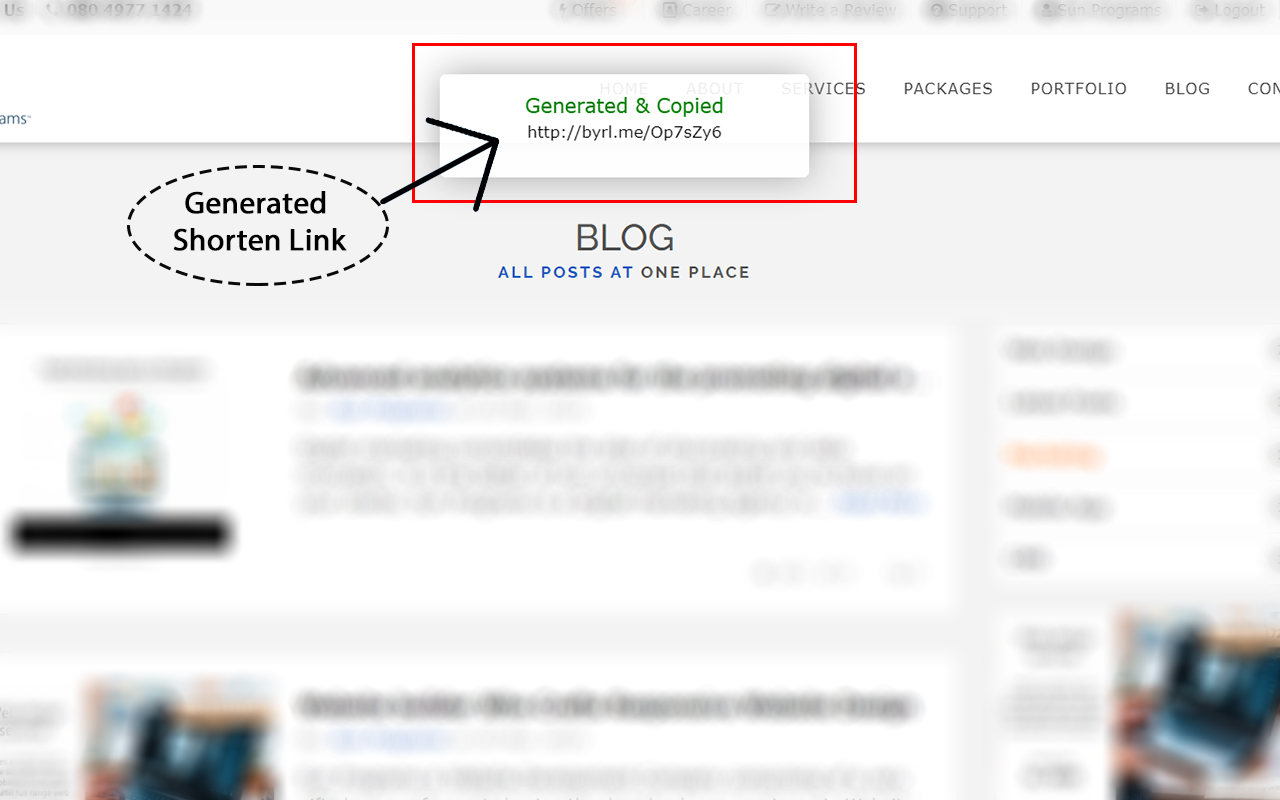 SPRL Link Shortener截图2