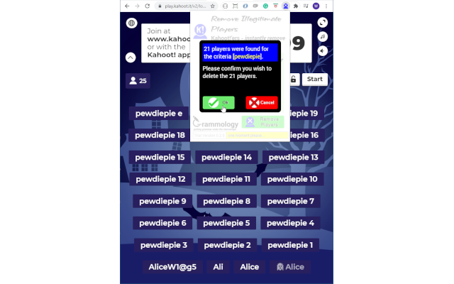 Kahoot - Remove Illegitimate Players v0.2.1截图3