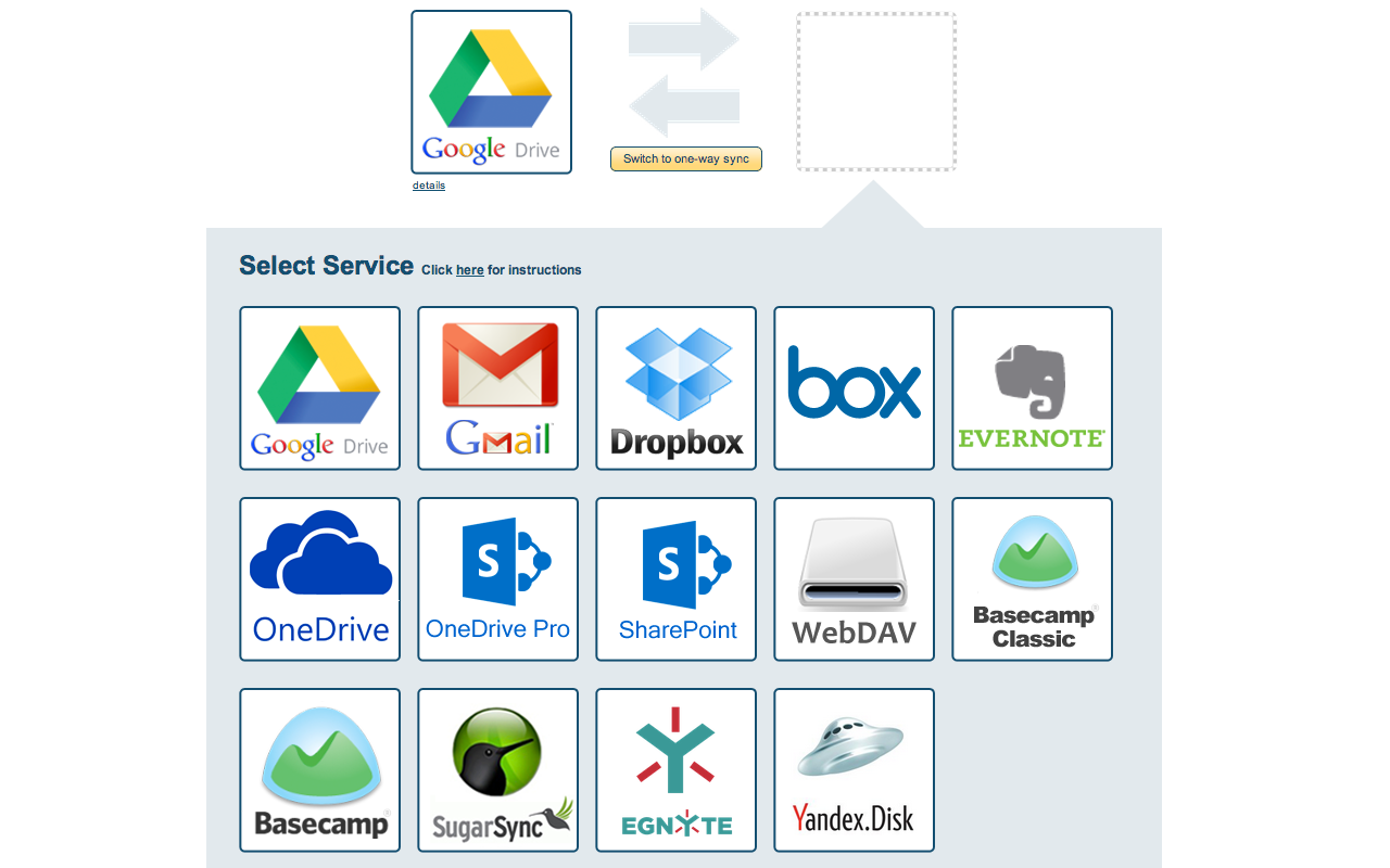 Backup and Sync Google Drive to other clouds截图3
