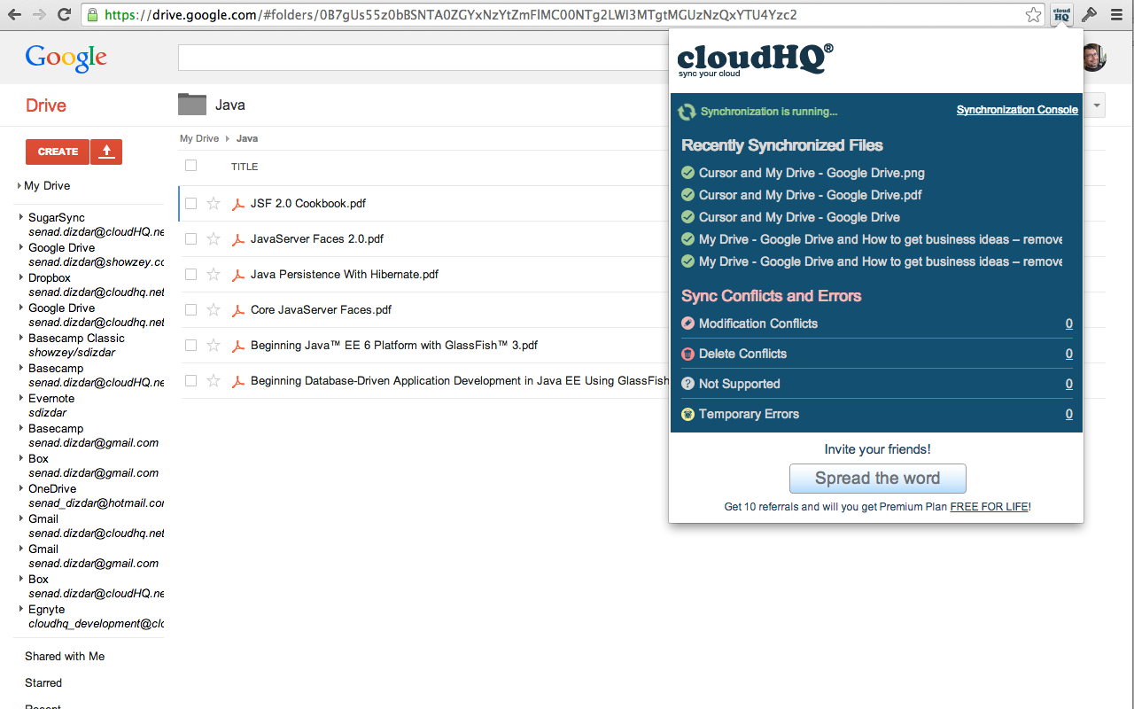 Backup and Sync Google Drive to other clouds截图4