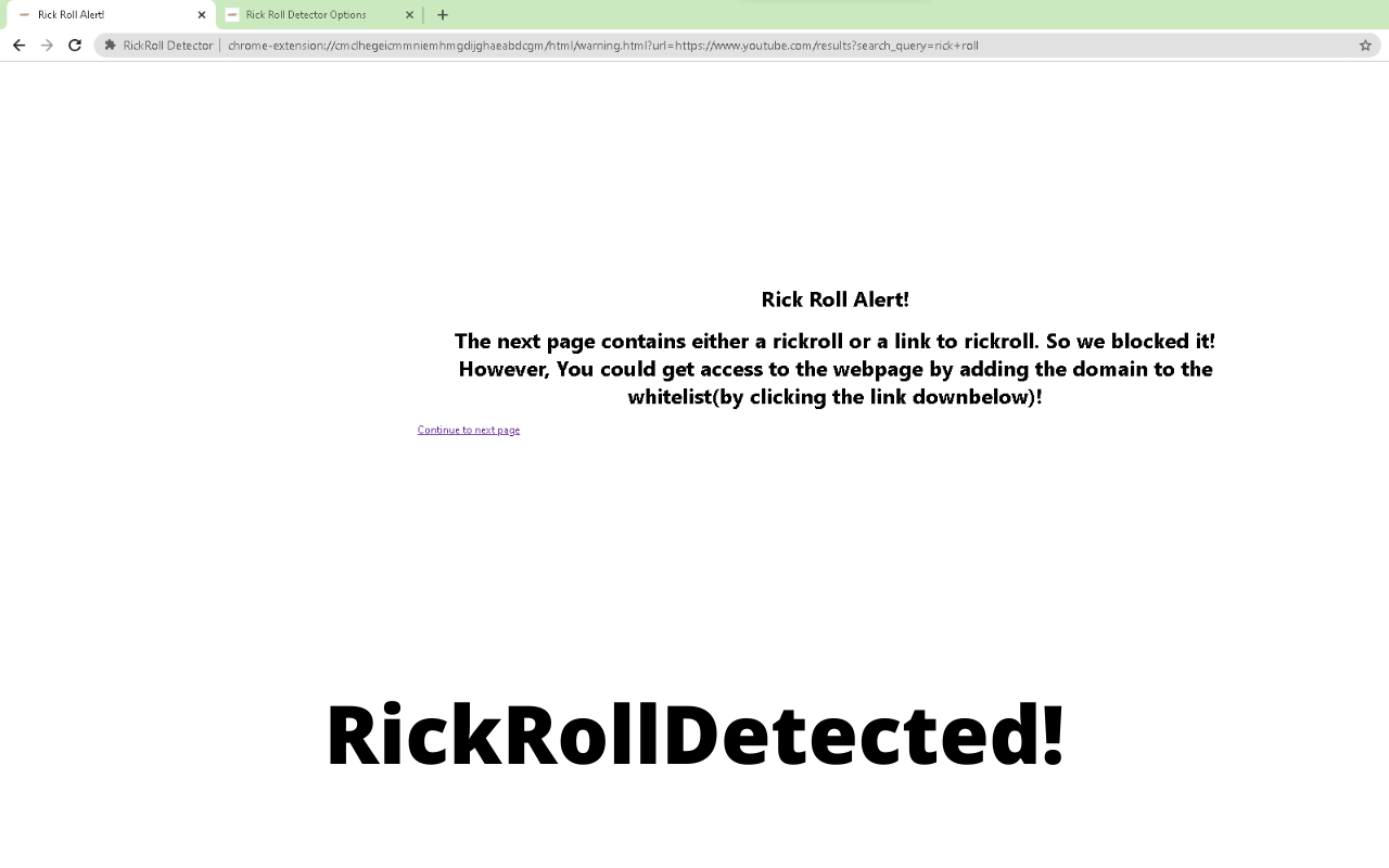 RickRoll Detector截图1
