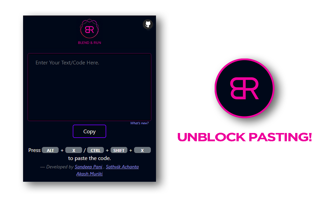 Blend & Run: Enable copy and paste截图1
