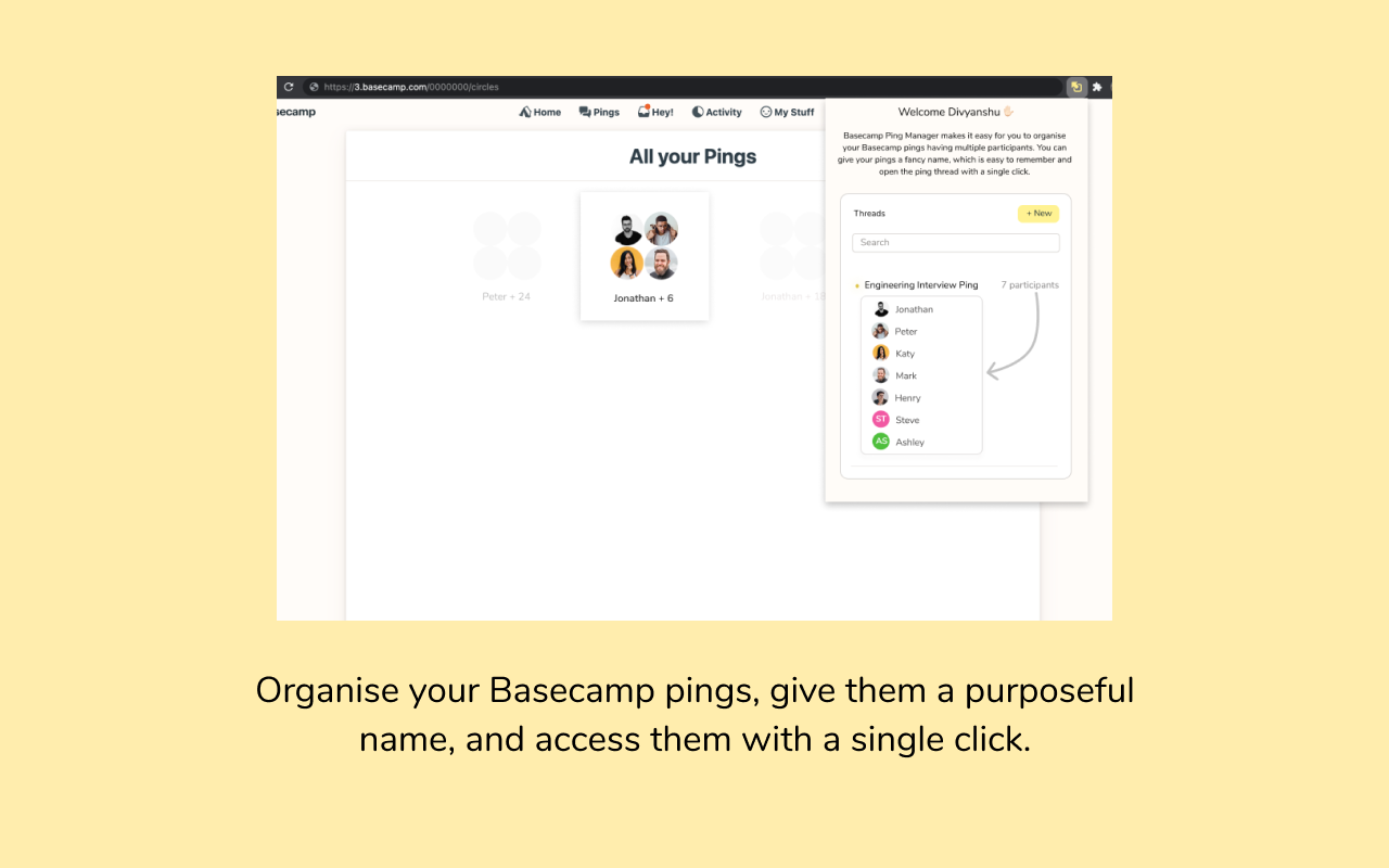 Basecamp Ping Manager截图4
