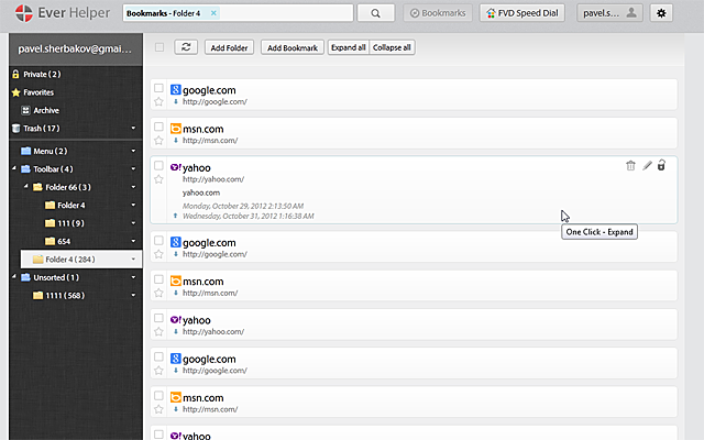 EverSync - Sync bookmarks, backup favorites截图1