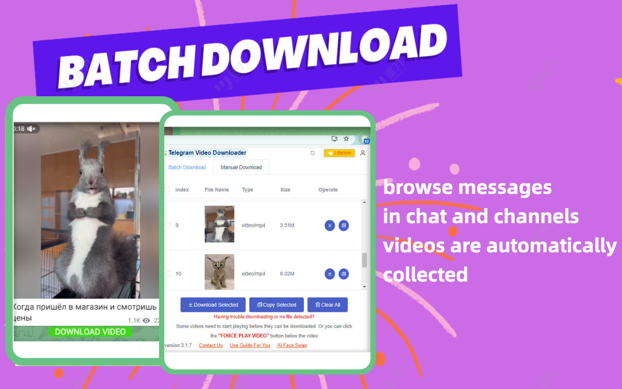 TG Downloader - Telegram视频下载器,电报受限图片视频下载器截图1