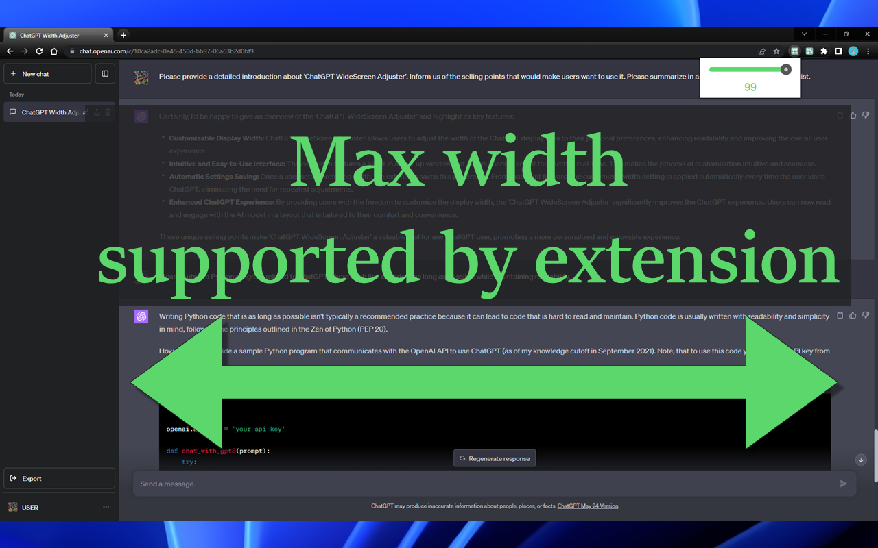 ChatGPT WideScreen Adjuster截图1