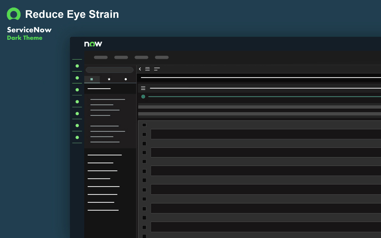ServiceNow Dark Mode - NightWolf截图1