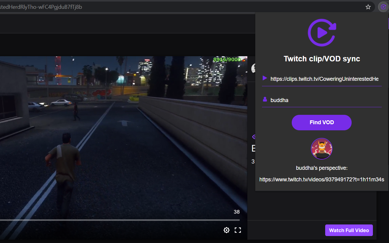 Twitch clip/VOD sync截图1