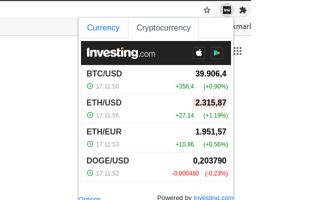 Investing.com Currencies截图2