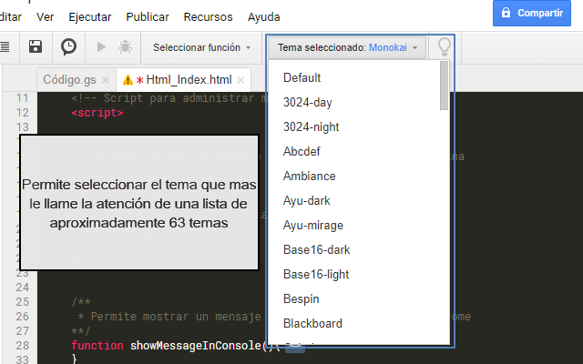 Google Apps Script Custom IDE截图4