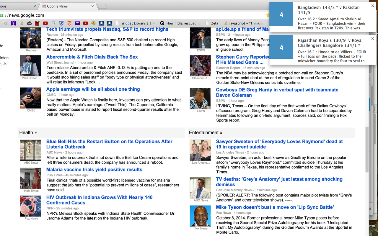 Cricket Live Notifications截图3