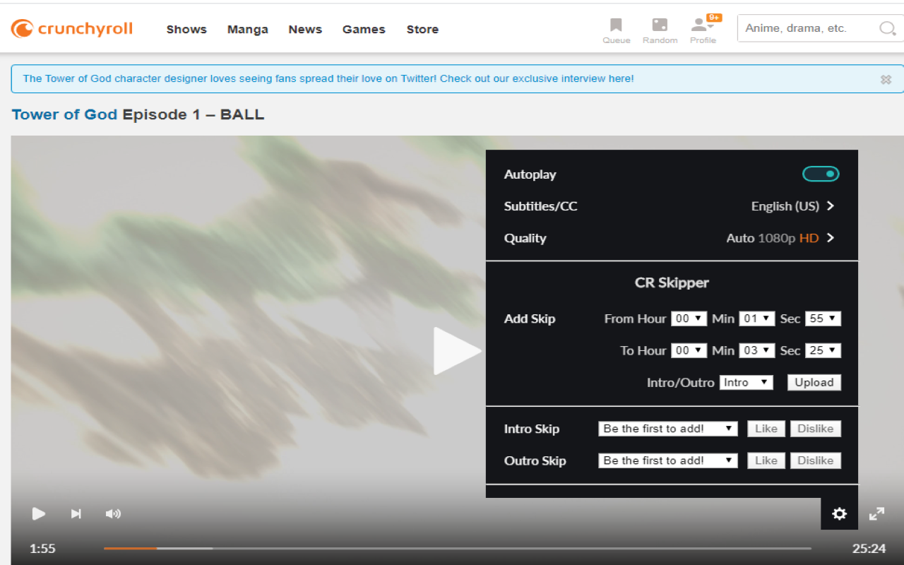 Crunchyroll Skipper截图2