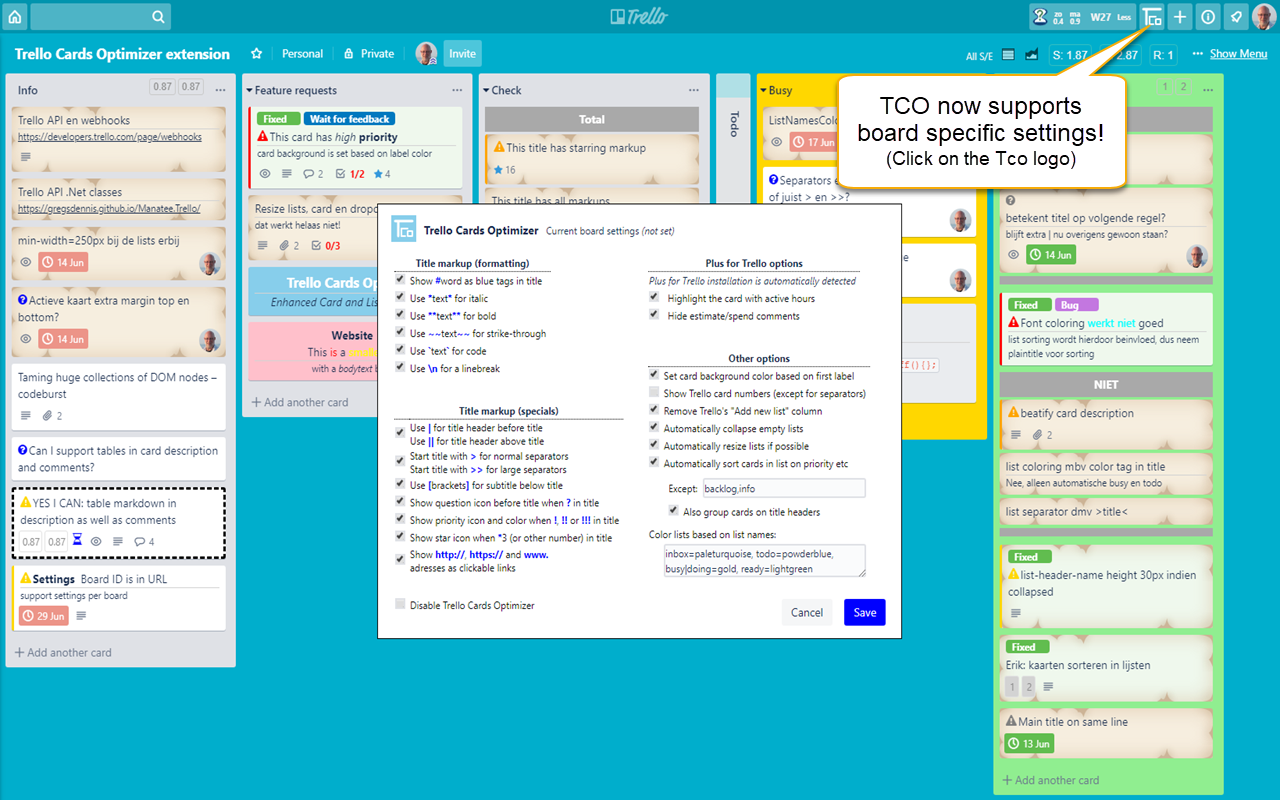 Trello Cards Optimizer截图3