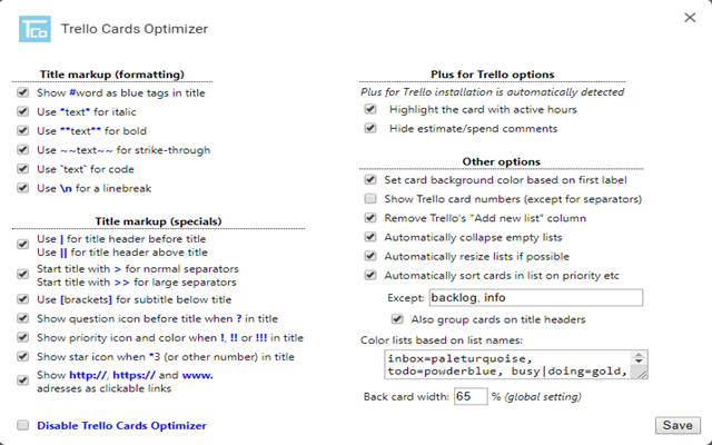 Trello Cards Optimizer截图5