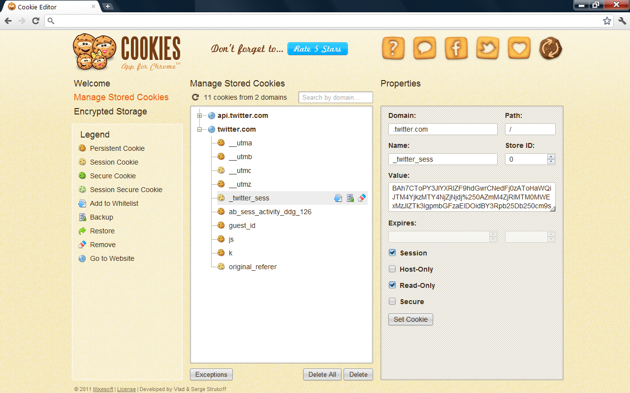 Cookie Editor截图1