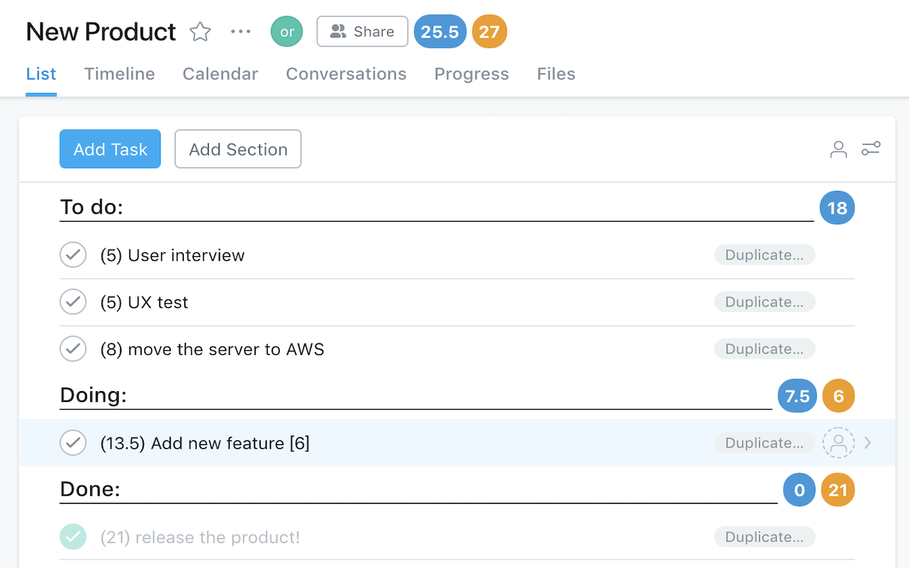 StoryPoint for Asana截图1