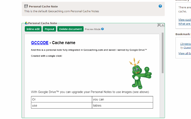 Geocaching.com Google Drive™ Notes截图1