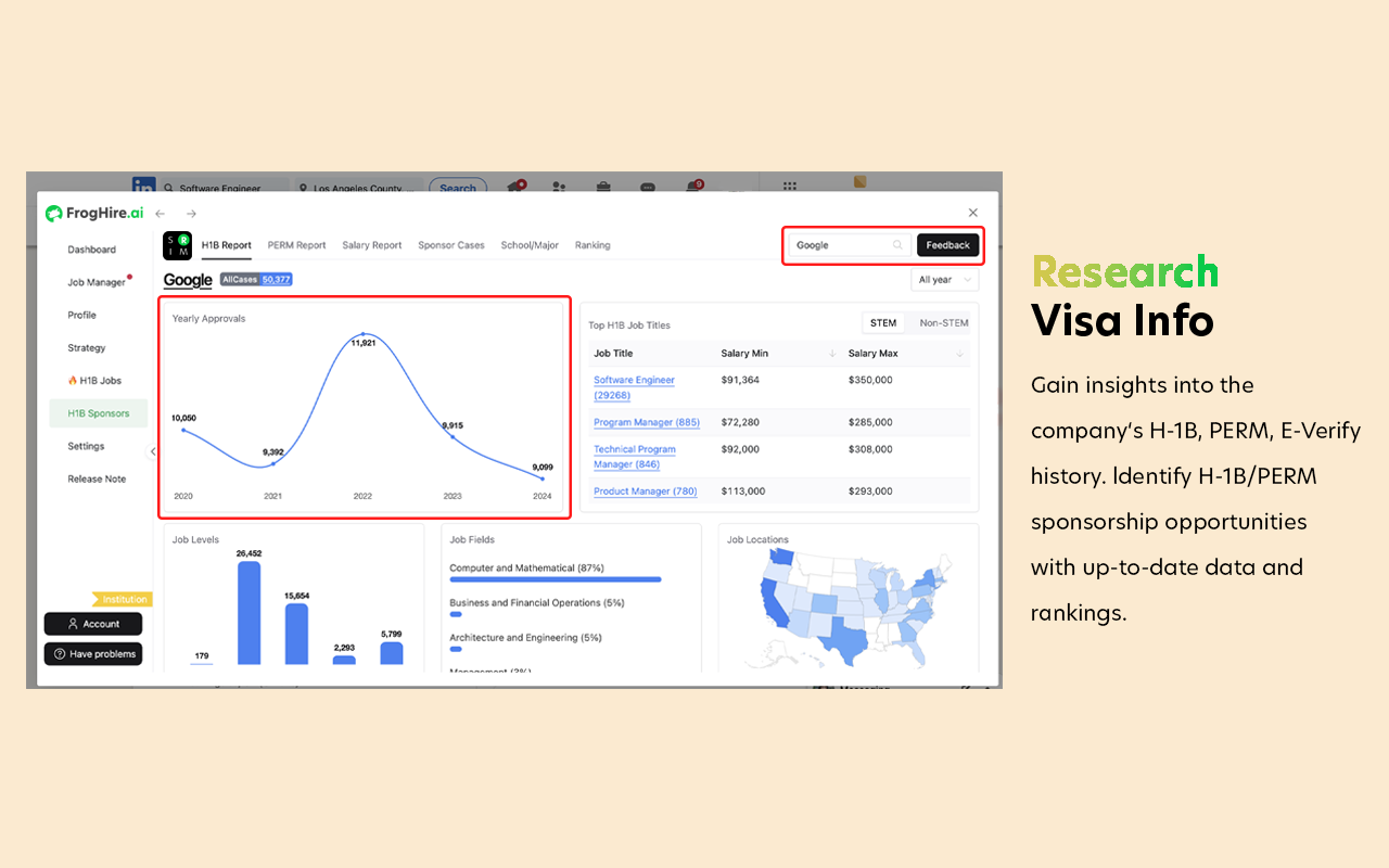 FrogHire.ai - H1B Sponsor Checker, Job Analyzer & Autofill截图5