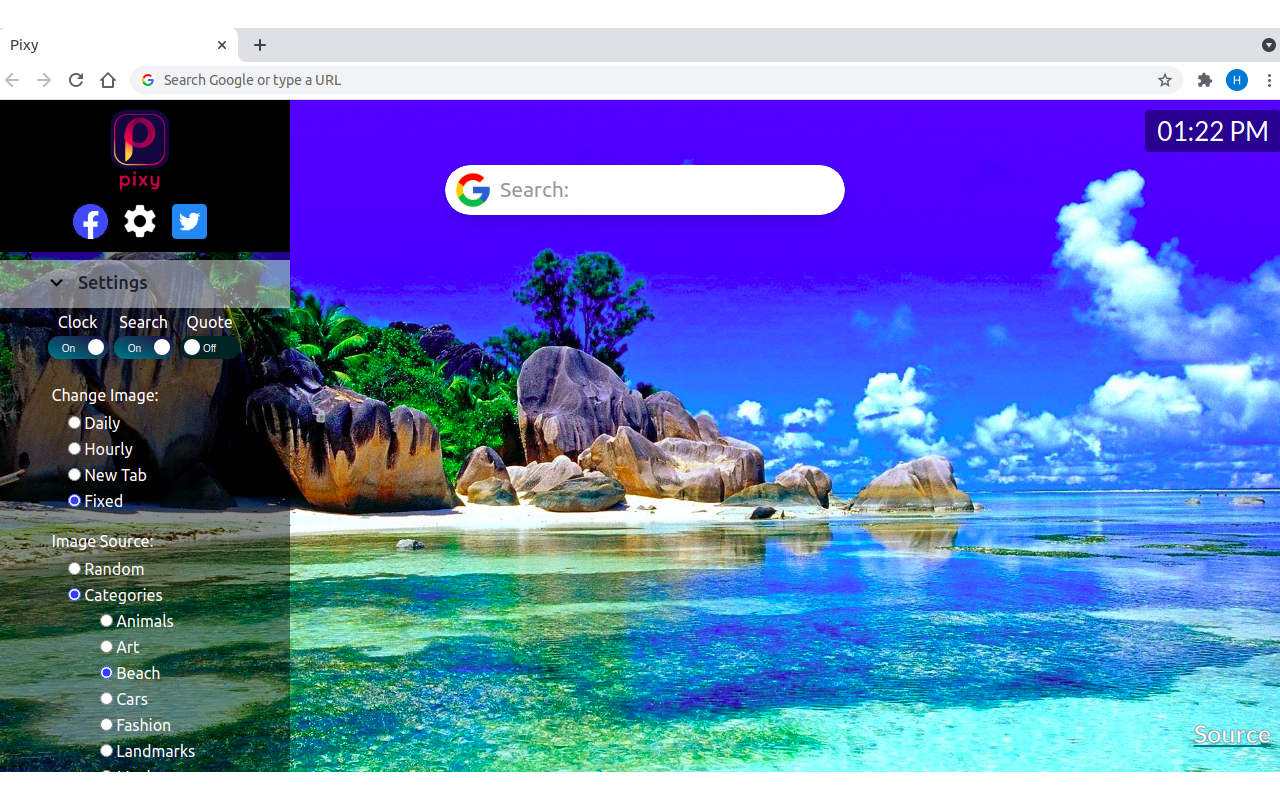 Pixy：您的个性化新标签体验截图4