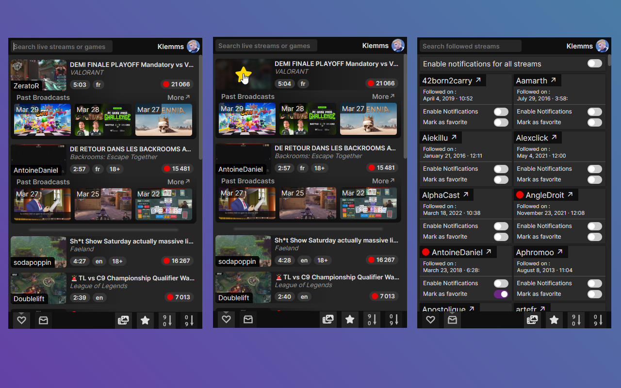 Twitch Right Now : Stream Notifier截图1