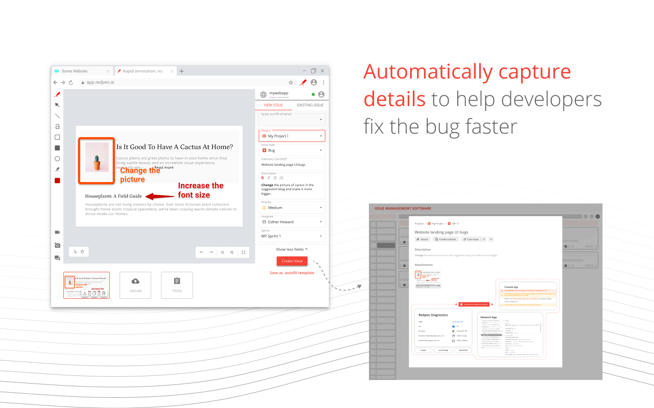 Redpen: Report bugs with screenshot/recording截图2