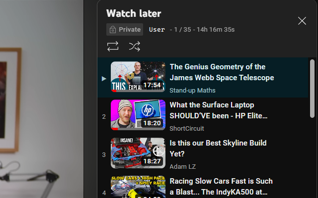 YouTube Playlist Length - Duration Display截图1