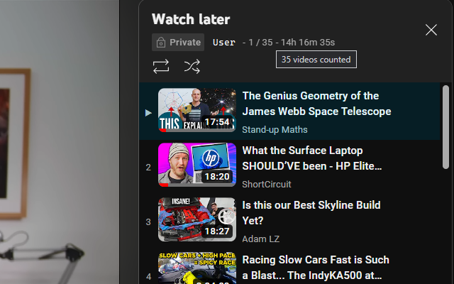 YouTube Playlist Length - Duration Display截图2