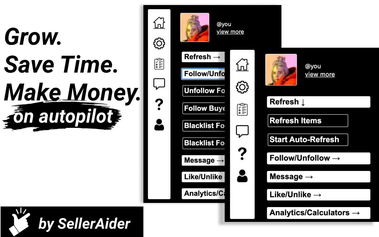 Bot for Depop - Grow - SellerAider截图2