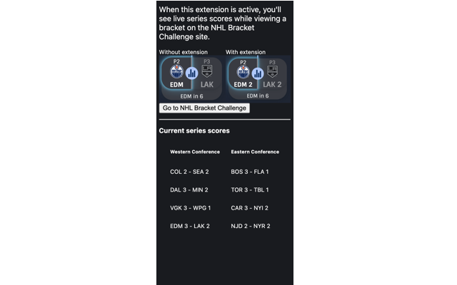 NHL Playoffs Bracket - Series Scores截图1