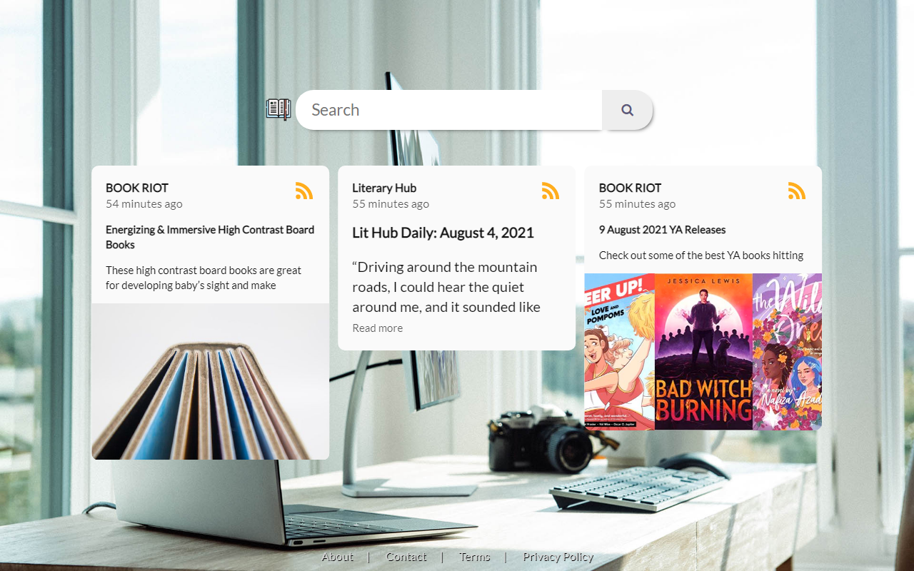 Literature News on New Tab截图1