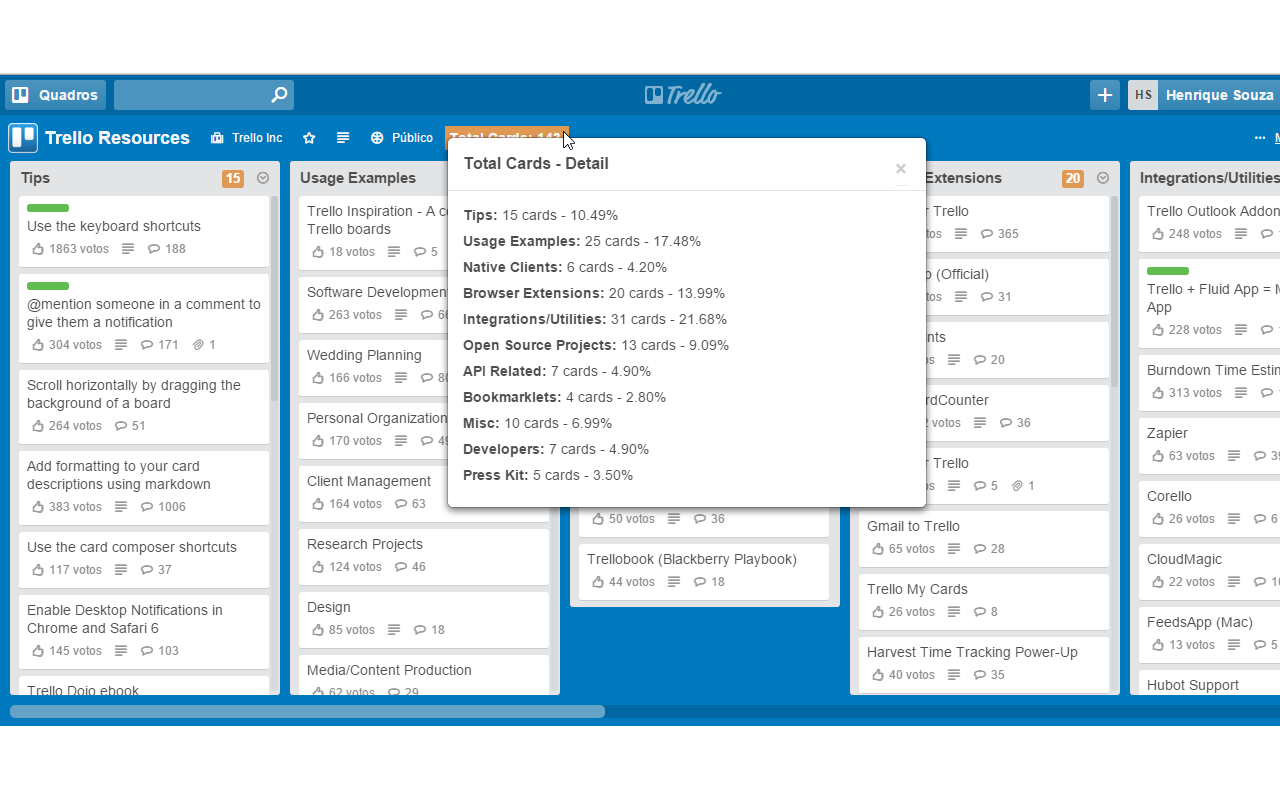 Official Card Counter Trello with Totalizer截图1