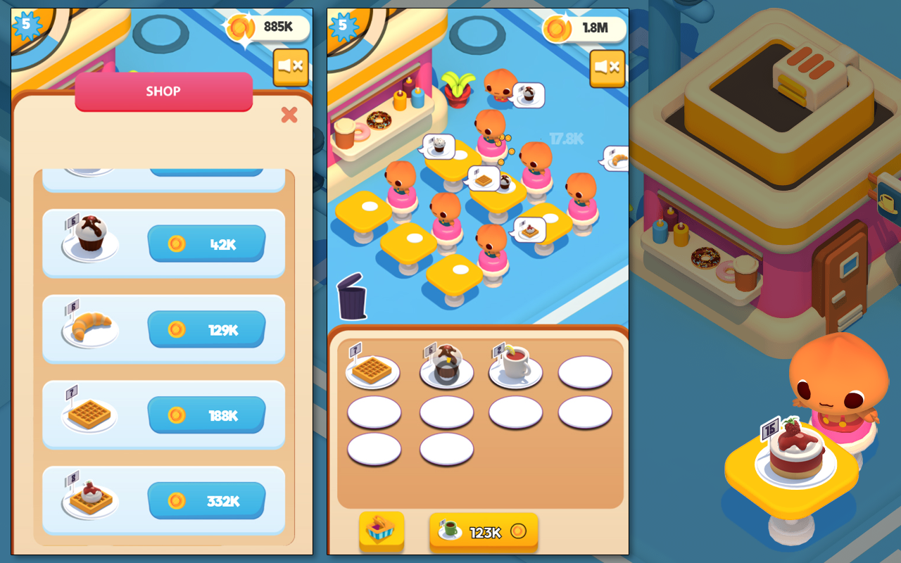 Merge Cafe Game截图2