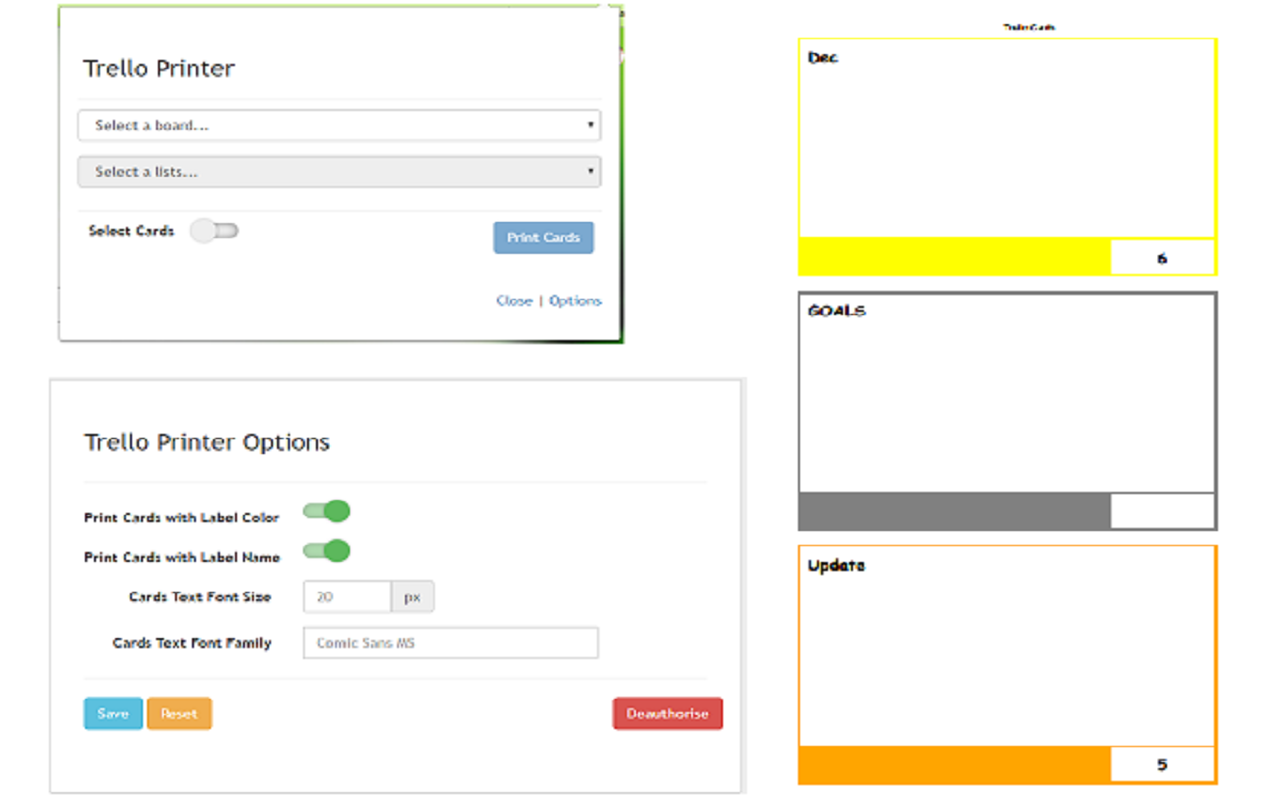Trello Board Printer截图1