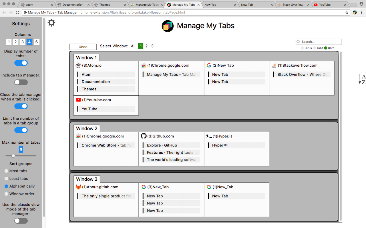 Manage My Tabs - Tab Manager截图1