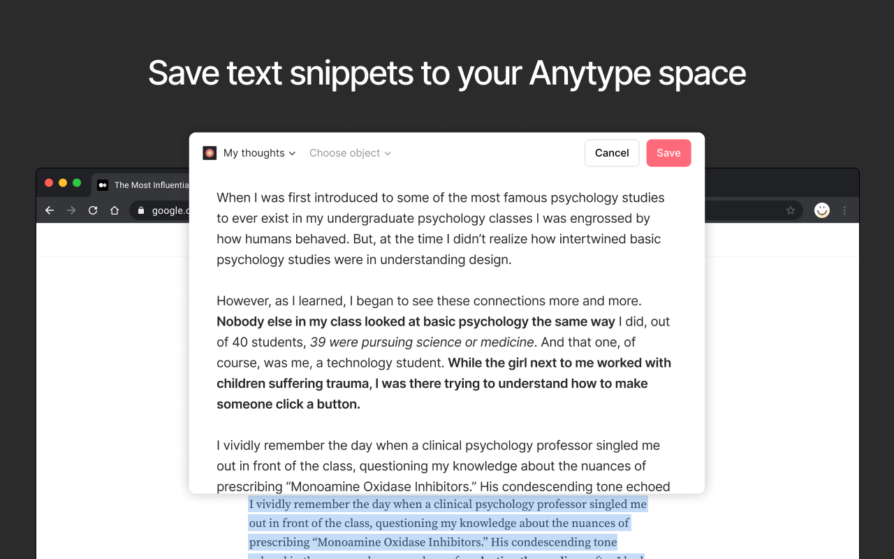 Anytype Web Clipper截图2