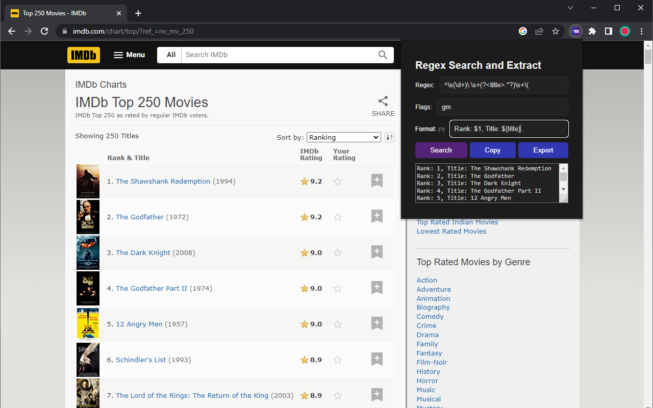 Regex Search and Extract截图2