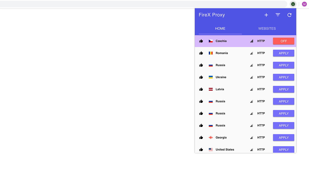 FireX Proxy截图3