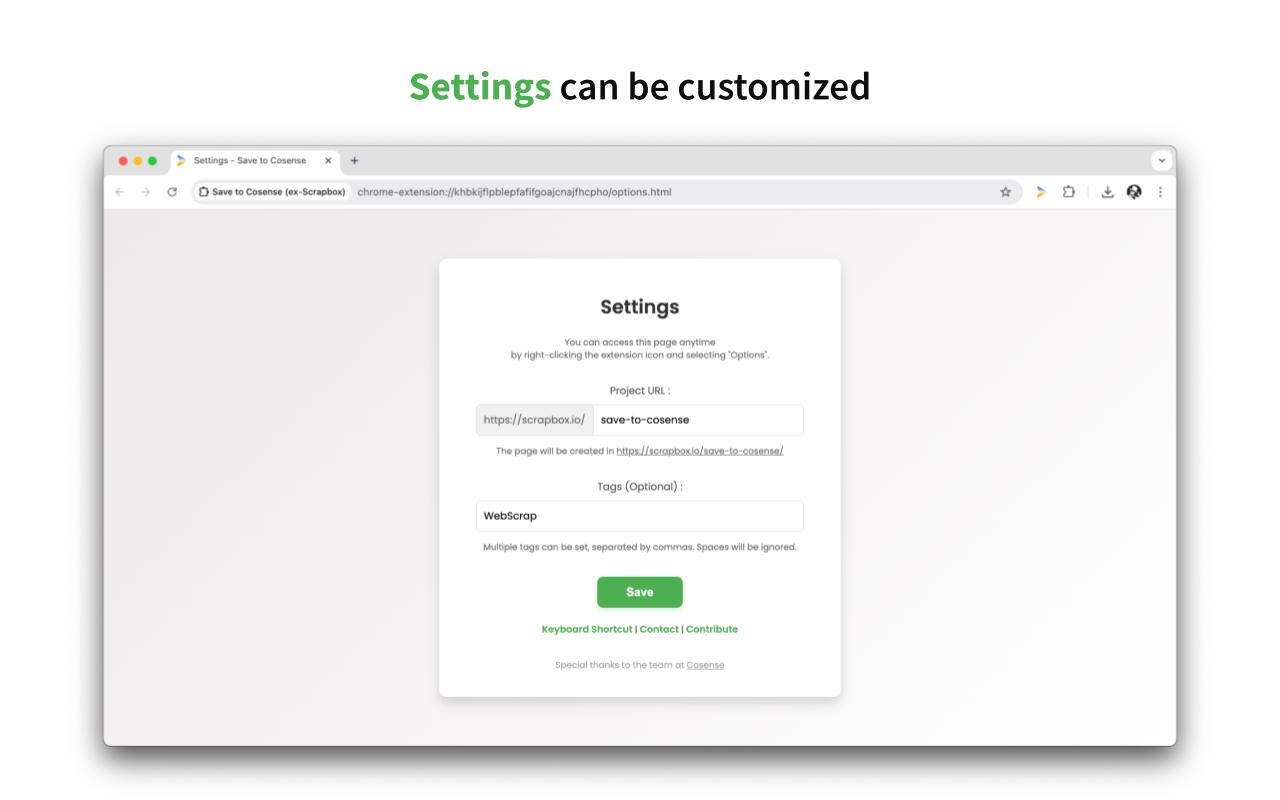 Save to Cosense (ex-Scrapbox)截图1
