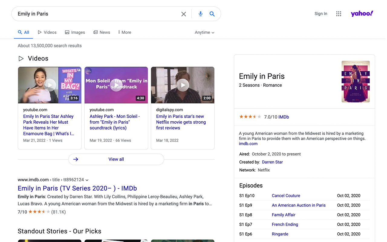Yahoo Search截图1