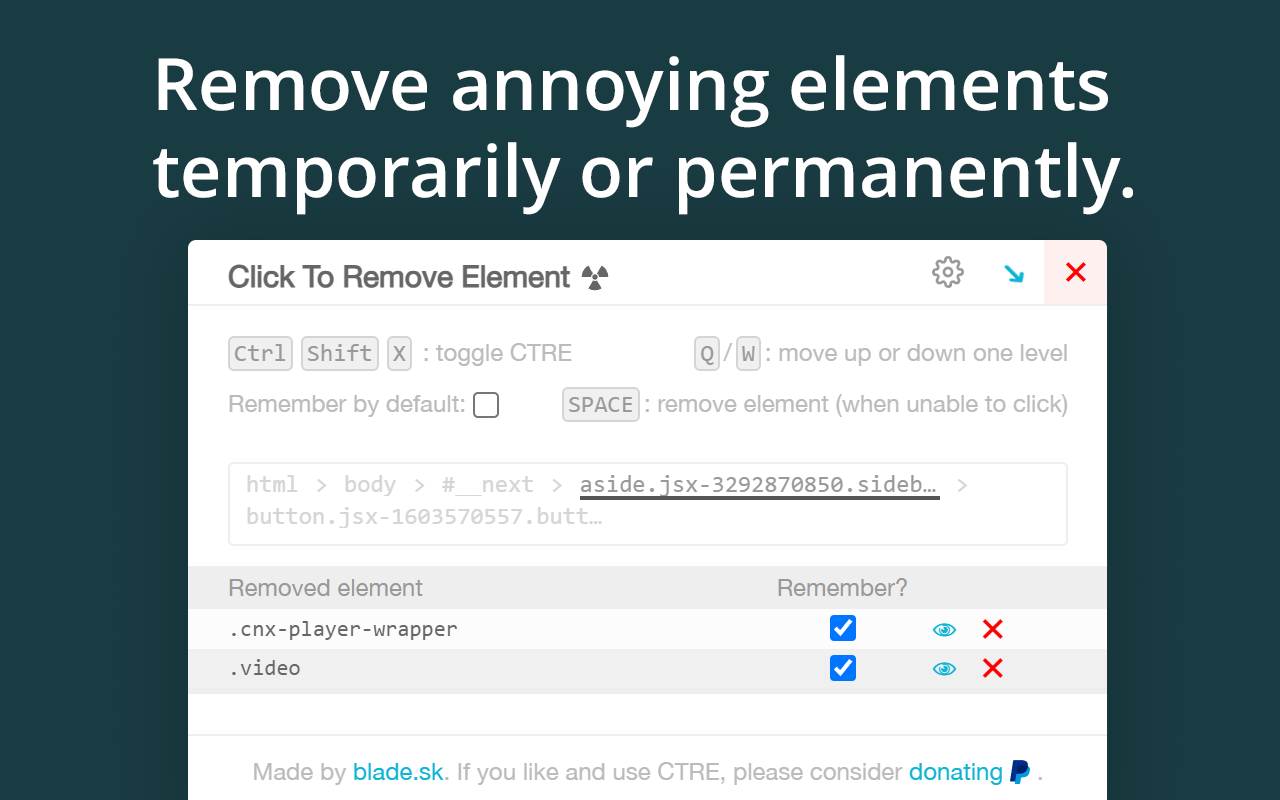 Click to Remove Element截图1