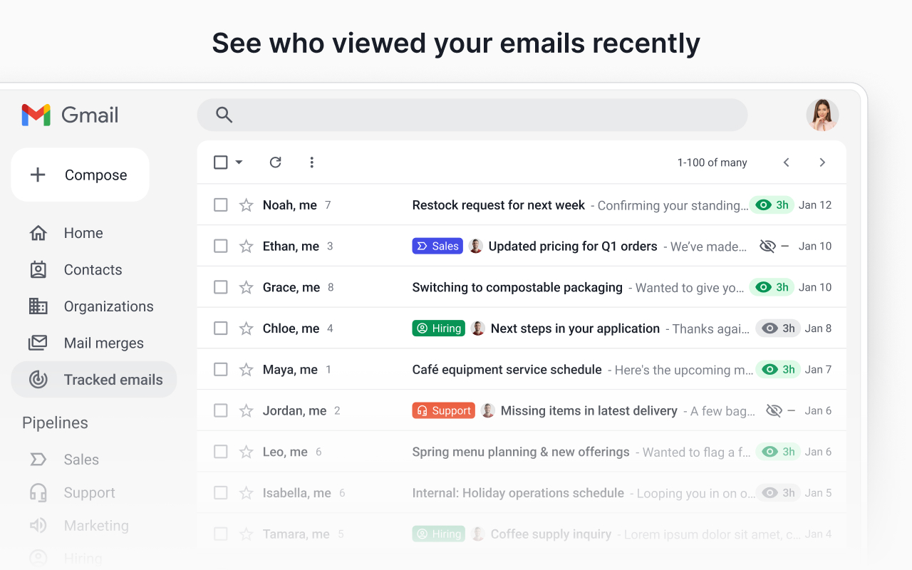 Streak Email Tracking for Gmail截图5
