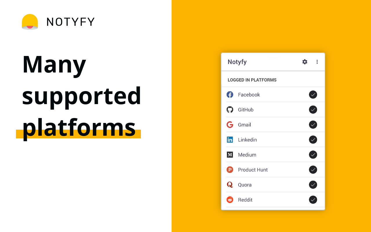 Notyfy - Web Notifications in One Place截图2