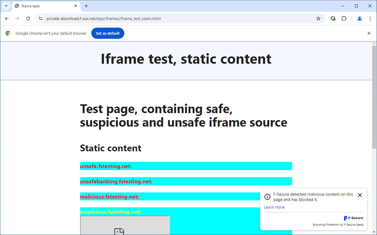 F-Secure 浏览保护 (贝塔)截图1