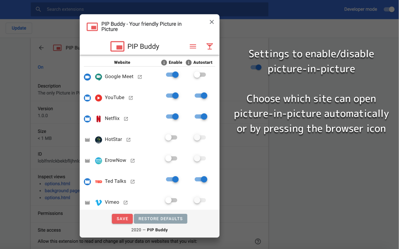 PIP Buddy - Your friendly Picture in Picture截图1
