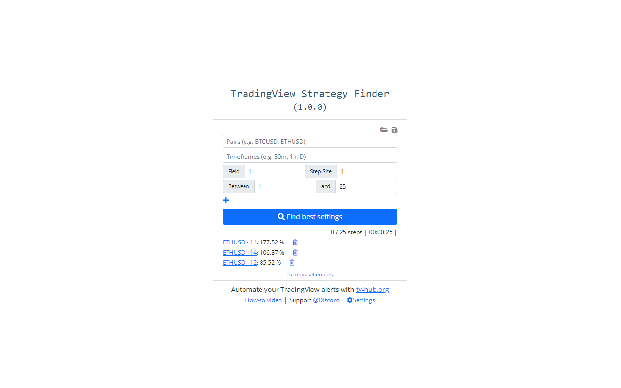 TradingView Strategy Finder截图1