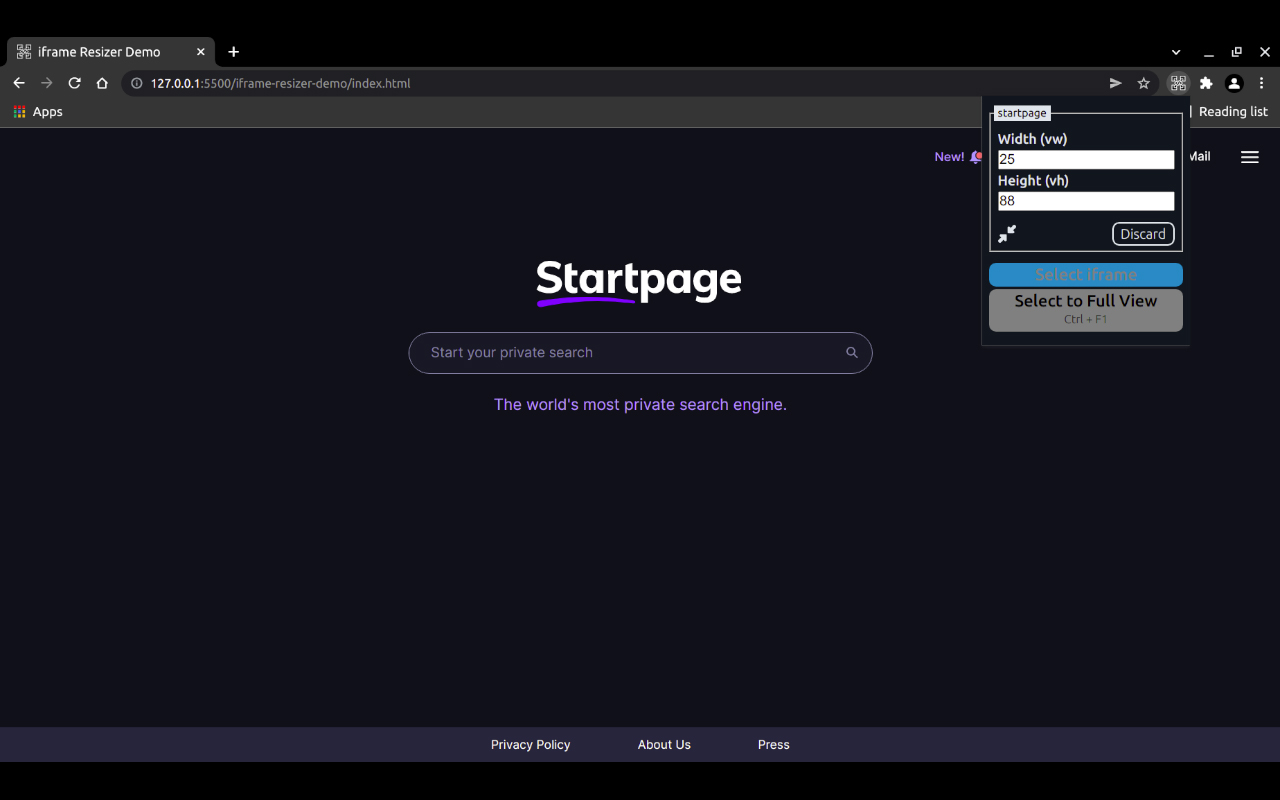 iframe Resizer截图2