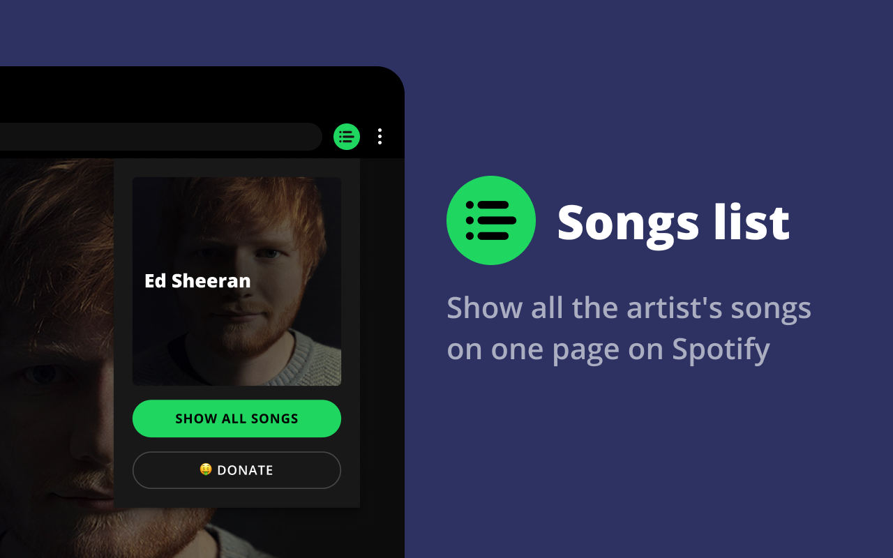 Spotify artist's all songs截图3
